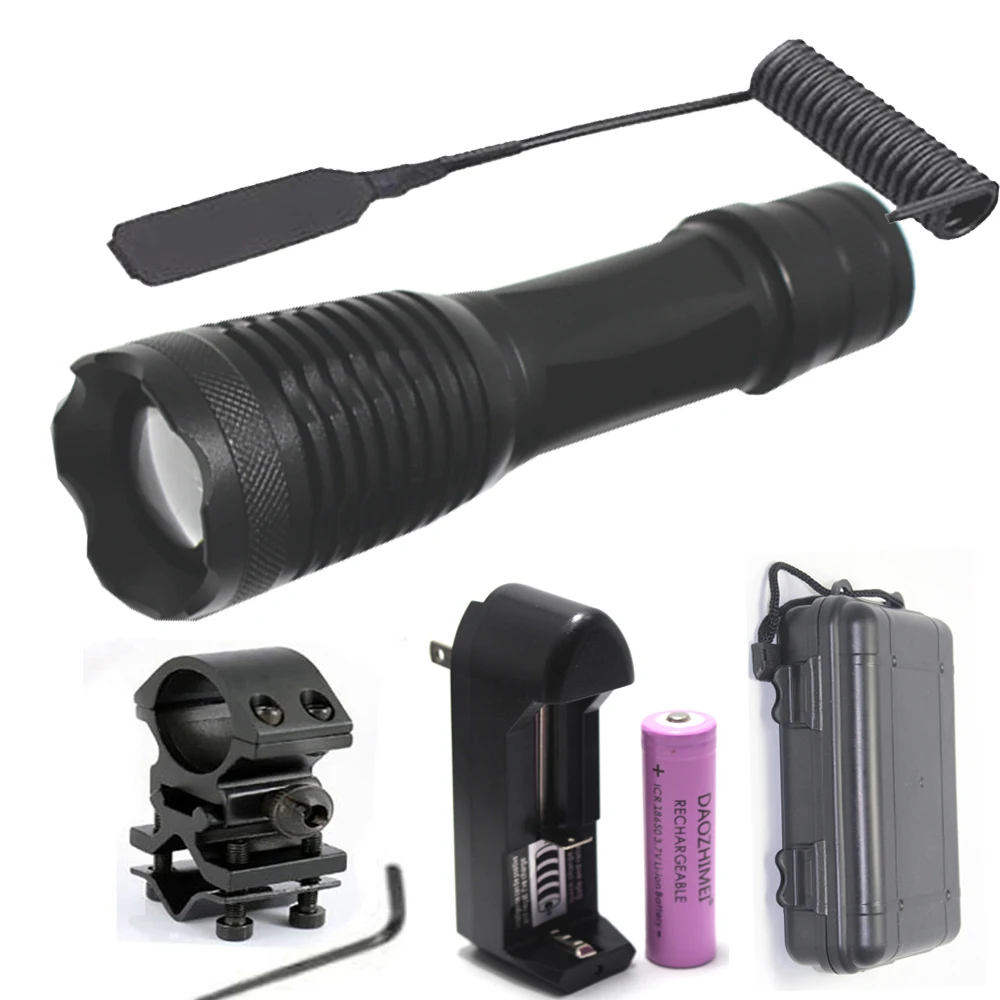 

Zoomable Led flashlight Ultra Bright USB torch T6 Camping light 5 Mode waterproof Tactical Light use For 3xAAA or 1x18650