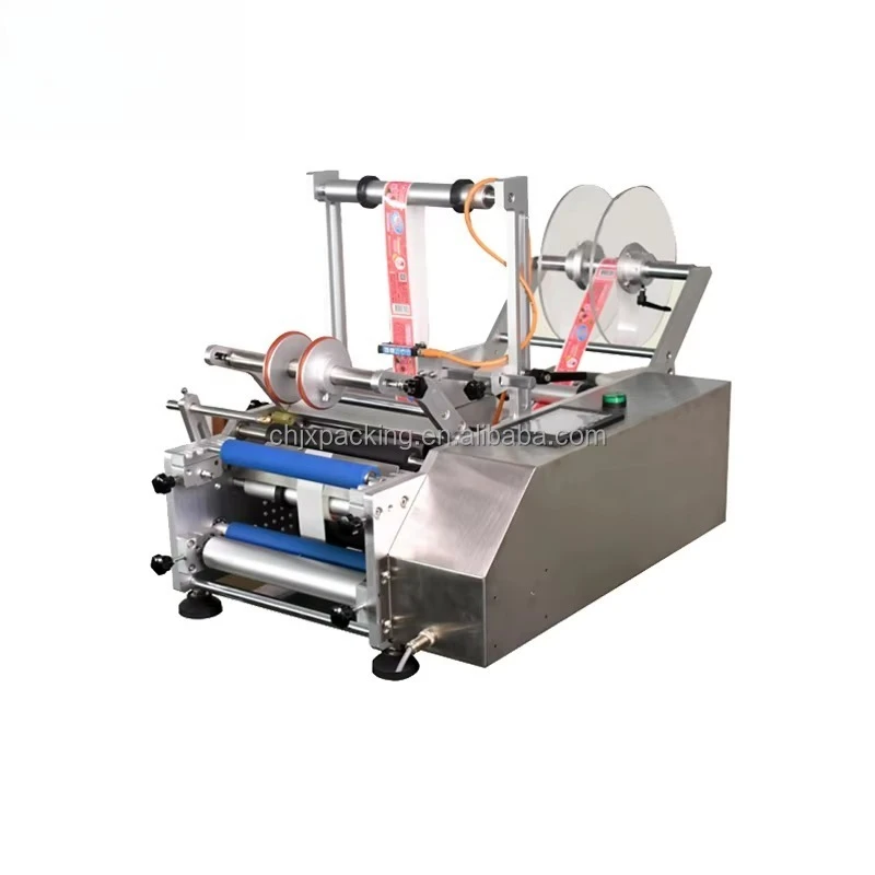 

Best Price Semiautomatic Labeling Machine Aluminum Alloy Table Top Round Bottles Labeling Machine with Auto Round Product