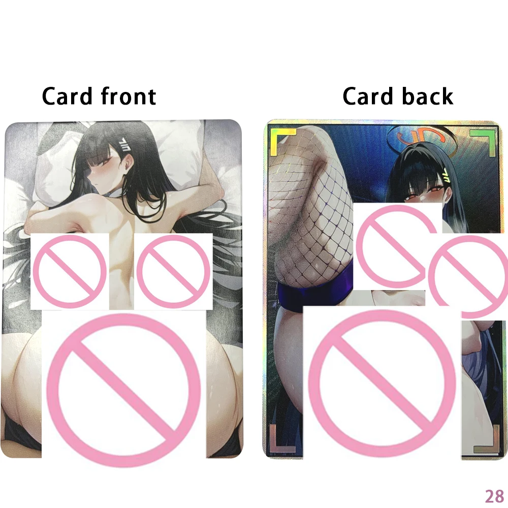 Sexy Anime Nude Card Honkai Star Rail Topaz Himeko Jingliu Naked Girl Big Buttocks Naked Collection Card Refractive Color Flash