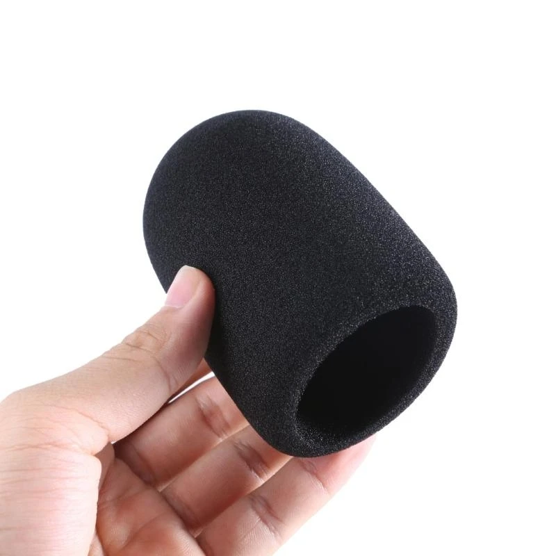 090F FOAM MICROPHONE COVER GRAITE AT2020 AT2035 MIC Sponge للتسجيلات في الهواء الطلق