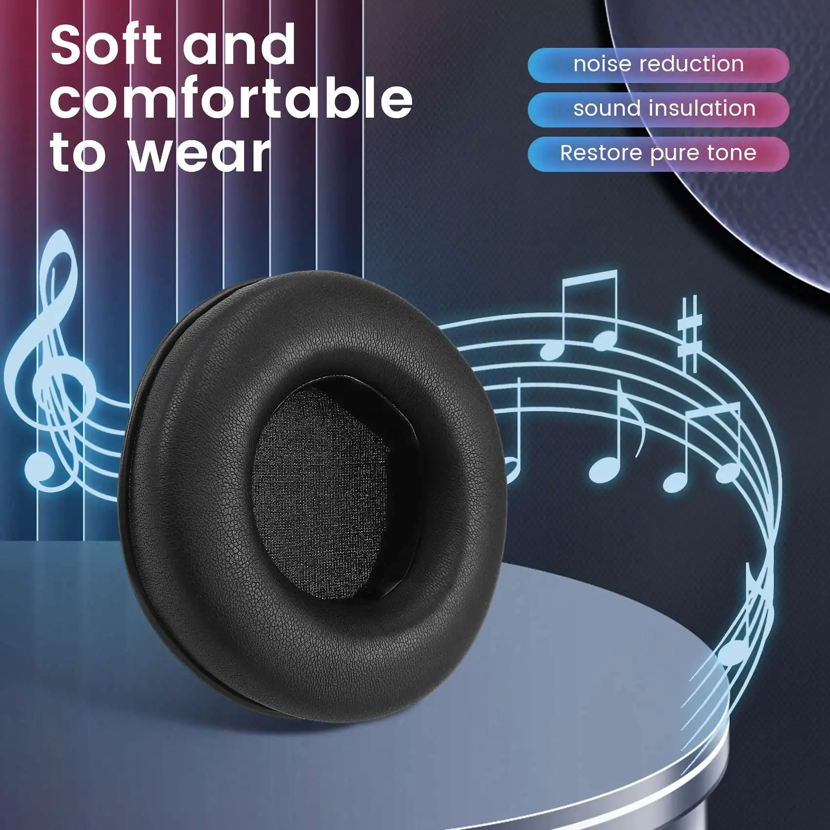 Almohadillas de repuesto para auriculares JBL E50 E50BT S500 S700, 2 uds.