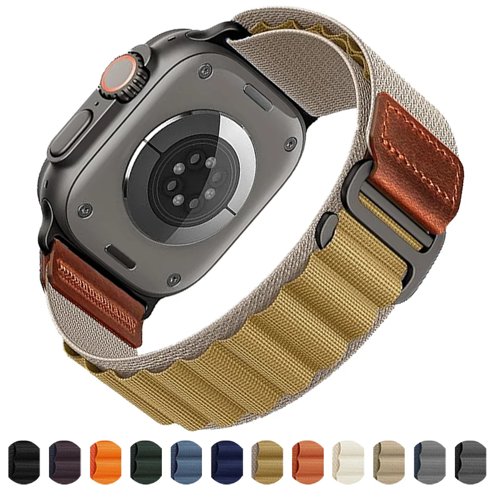 Alpine Loop Lederarmband für Apple Watch Ultra 3 2 49mm 46mm 44mm 40mm 45mm 41 42mm Armband iWatch Series 11 10 9 8 7 SE3 Band – Detail 1