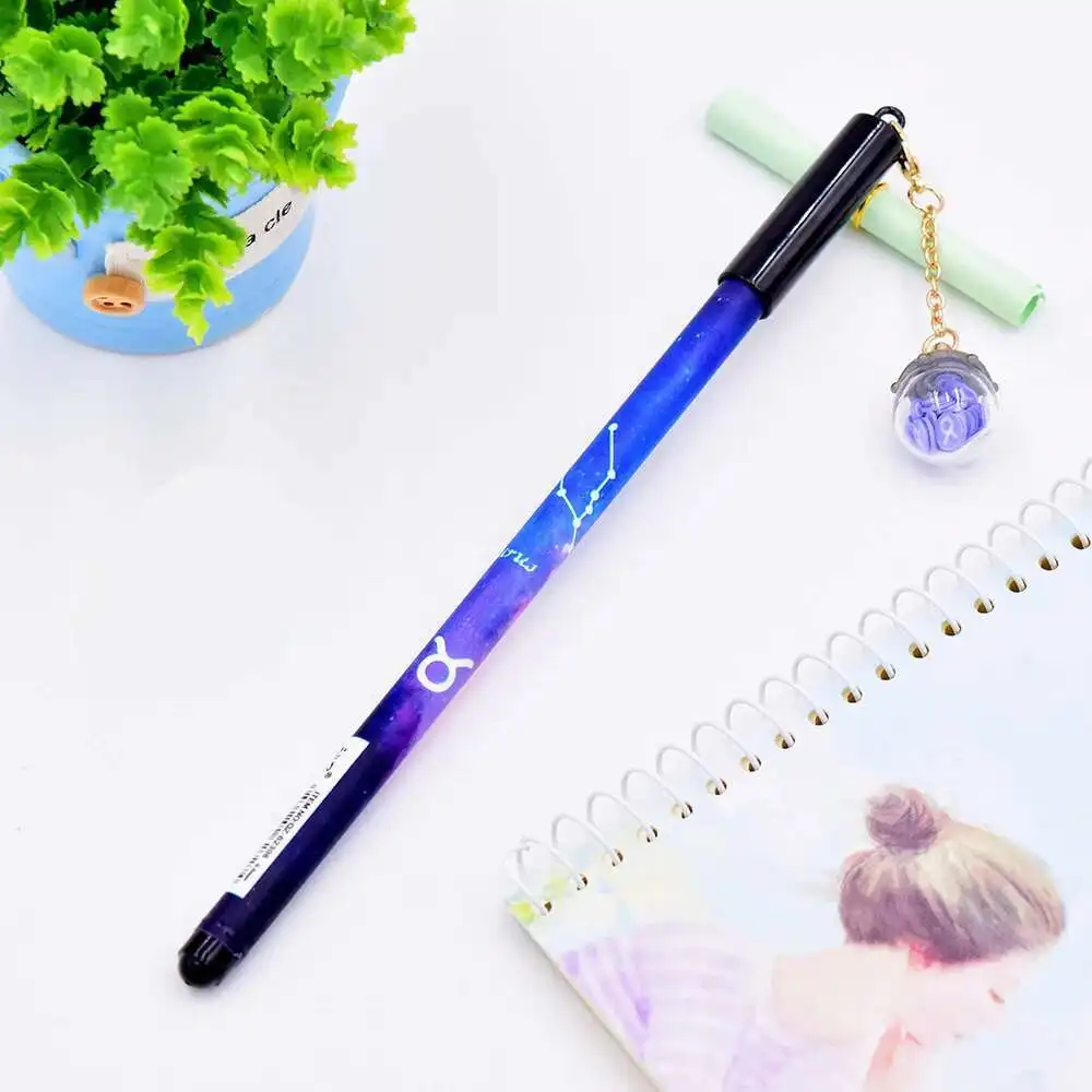 1 Pcs Lytwtw der Zwölf Tierkreis Stern Scherbe Anhänger Gel Stift Geschenk Schreibwaren Schule Bürobedarf Konstellationen Horoskop Astrologie – Detail 7