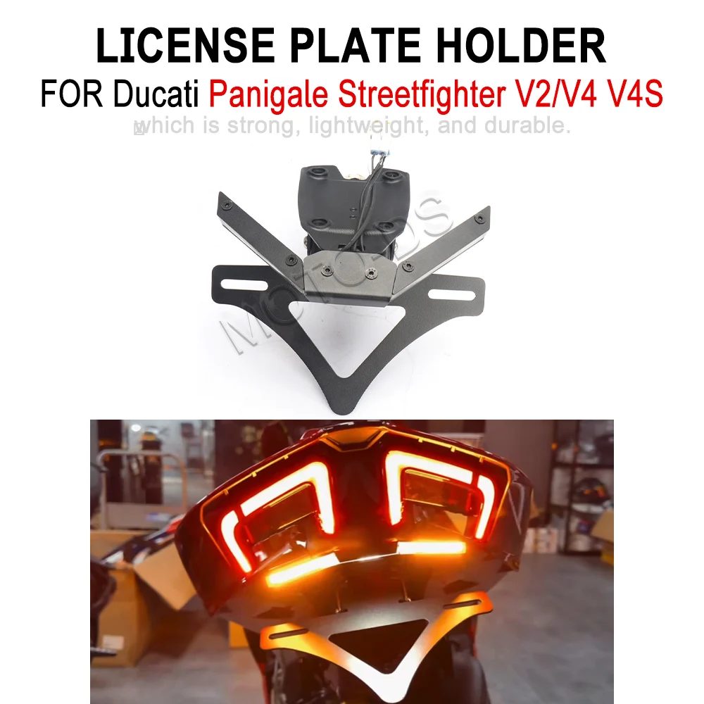 

Panigale V2 V4/S Motorcycle Rear Short Tail Stock Tidy License Plate Holder Tailstock Bracket For Ducati Streetfighte V2 V4 2025