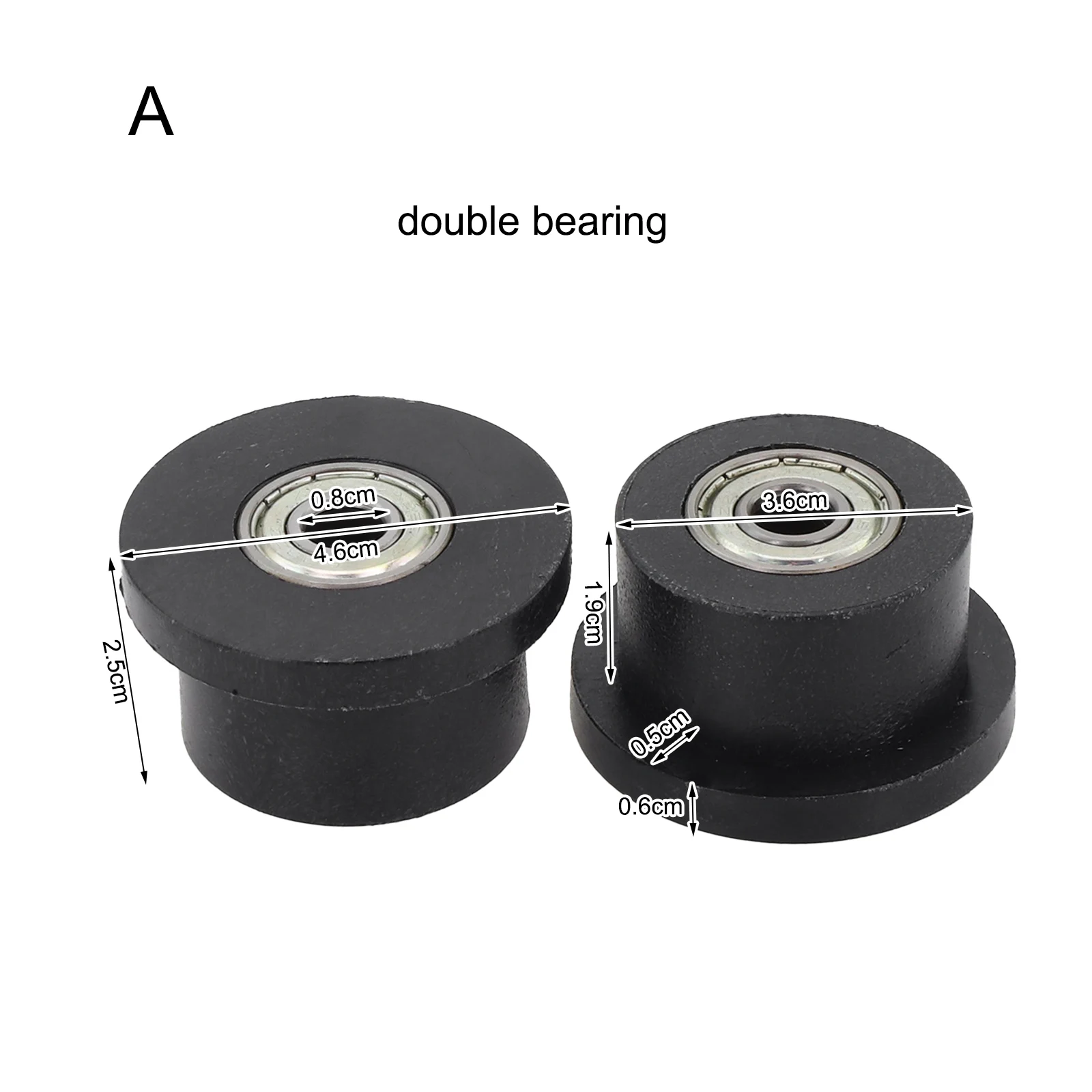 

Pulley For Rowing Device Workout Metal Plastic Bearings Rowing Device Pulley Inner Diameter 8mm Total Height 25mm