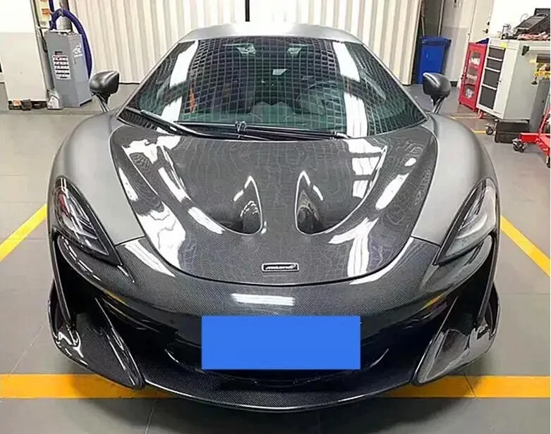 Carbon Fiber Front Bumper Engine Hood Bonnet Vent Cover For Mclaren 540C 570S 650S 600LT 2015 2016 2017 2018 2019 2020