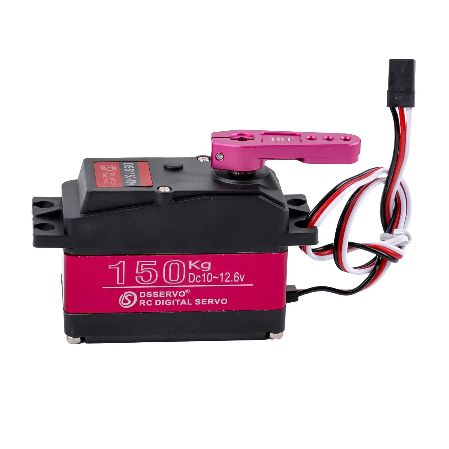 Servo Digital de 150KG, 12V DS51150, engranaje totalmente metálico, resistente al agua IP66, Servo RC con brazo Servo de 25T para barco robótico de coche de control remoto 1/5