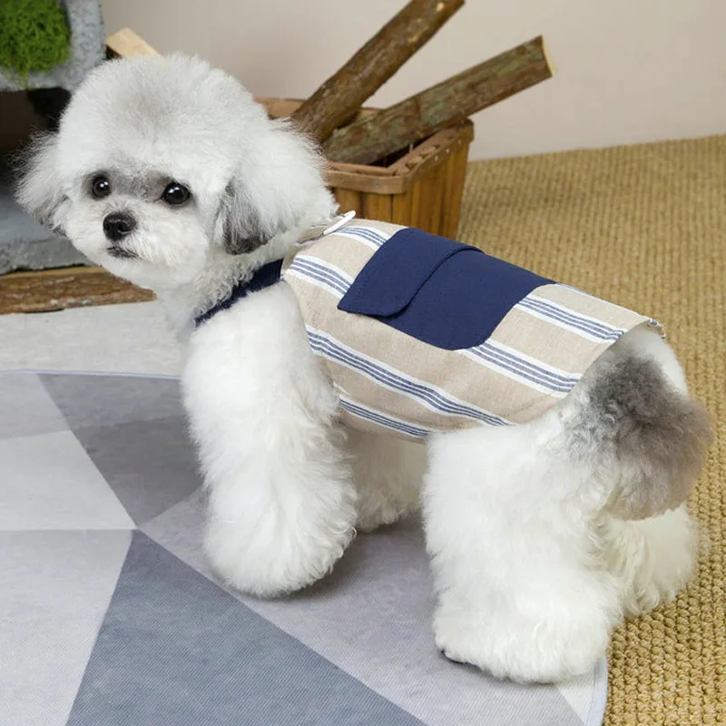 Ropa de malla verano a rayas para perros pequeños y medianos Chihuahua - imagen 2