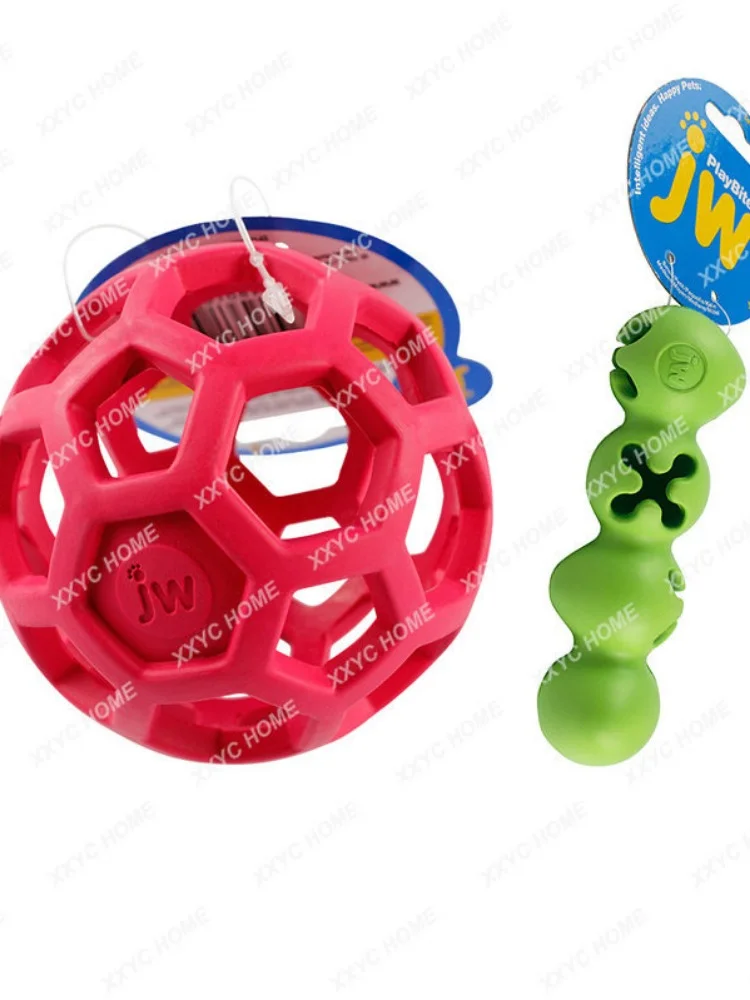 Haoli Ball Dog Puzzle Food Leakage Toy Natural Geometry Rubber Ball Caterpillar Small, Medium and Large Dogs