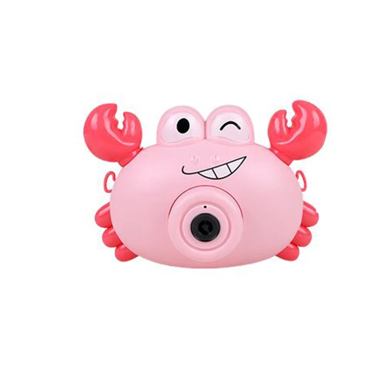 

Bubble Maker Crab Camera Toy Automatic Bubble Blower with Music and Light Bubble Machine for Kids Outdoor Activitivy(A)