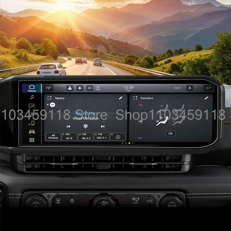 

Защитная пленка для экрана, закаленное стекло для Jeep Wrangler 2024 2025 2026, 12,3-дюймовый автомобильный радиоприемник, GPS-навигация, защита от царапин, интерьер