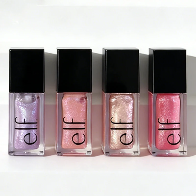 Elf 8 Colors Lip Gloss Lasting Moisturize Nutritious Non-sticky Vibrant Color Lightweight with Flashing Lip Oil Makeup Cosmetics