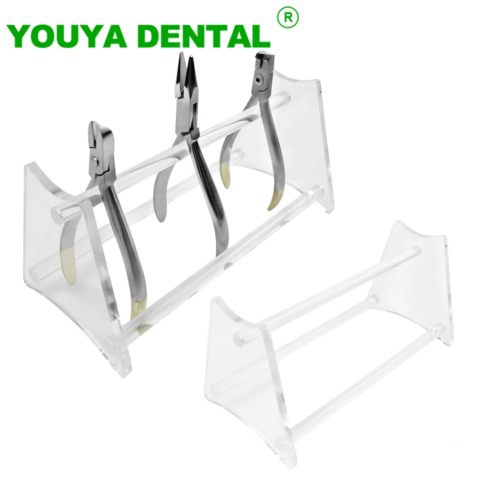 Orthodontic Pliers Holder Acrylic Orthodontic Forceps Scissors Stand Rack Multi-Function Dentistry Instrument Box Dentist Tools