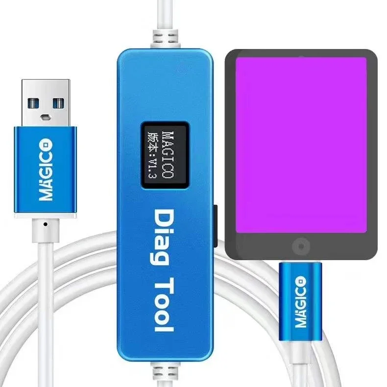 

Magico Diag DFU Tool For phone&pad Unpack WiFi Data Repair Hard Disk Chip Enter Purple Screen Mode Without NAND Removal