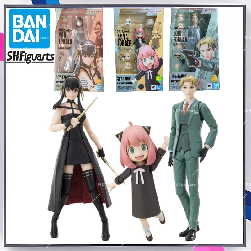 

In Stock Bandai S.H.Figuarts Spy × Family Yor Forger Loid Forger Anya Forger PVC Model Animation Character Action Toy Toy Action