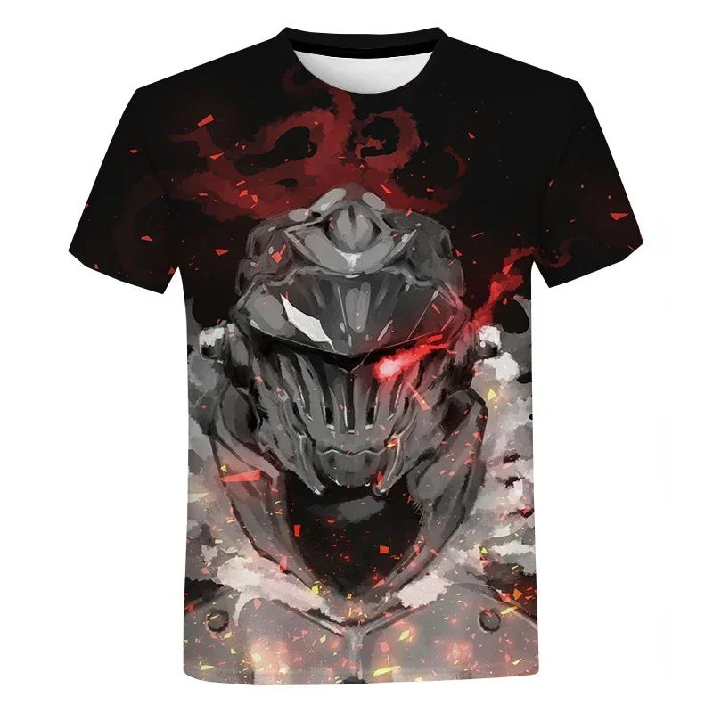 

New Goblin Slayer 3D Printed T-shirt Casual Fashion Trend Harajuku Oversized Street T-shirt Girocolo Top