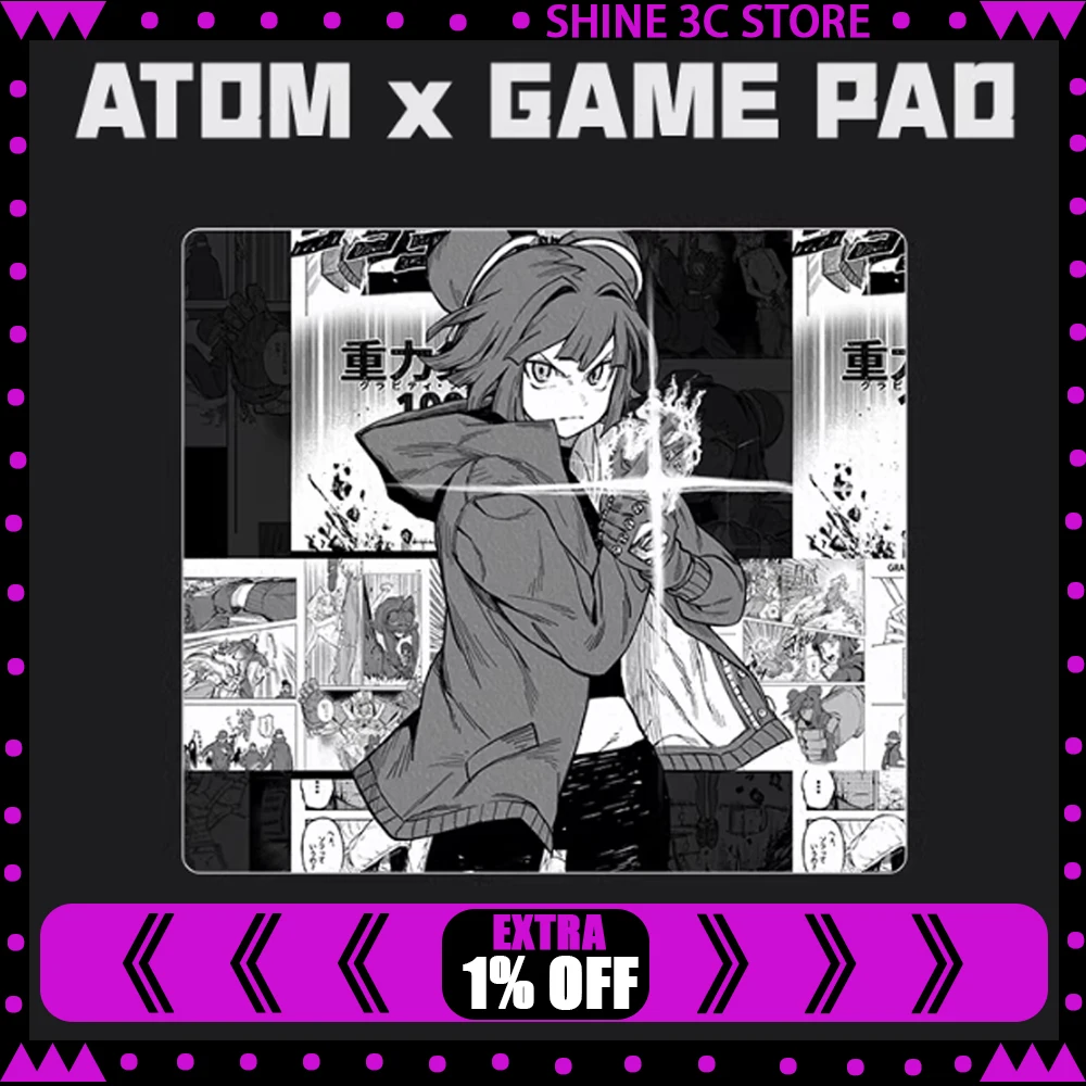 

ATOM Resin Gaming Mousepad FPS Speed and Control Mouse Pad Skidproof Waterproof For CSGO APEX Valorant Pc Accessories Gifts