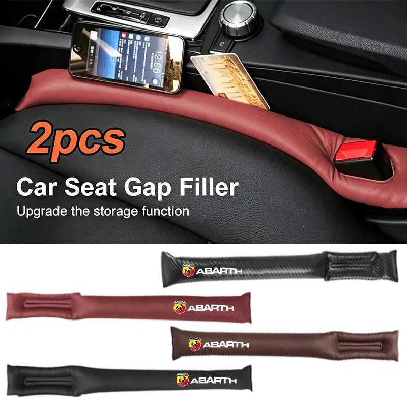 Side gap strip of automobile seat For abarth 695 595 500 500c 500s competizione 124 Spider PUNTO stickers car Accessories