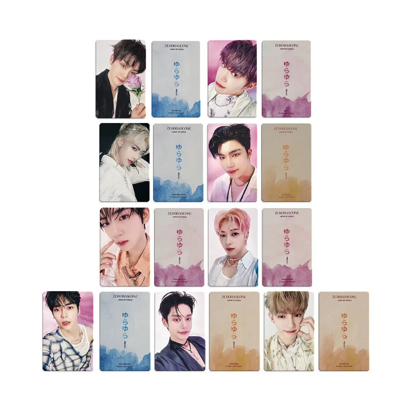 Kpop ZB1 9Pcs/set Swaying Flower Of Destiny Album LOMO Card Greeting Postcard ZhangHao HanBin JiWoong Gifts