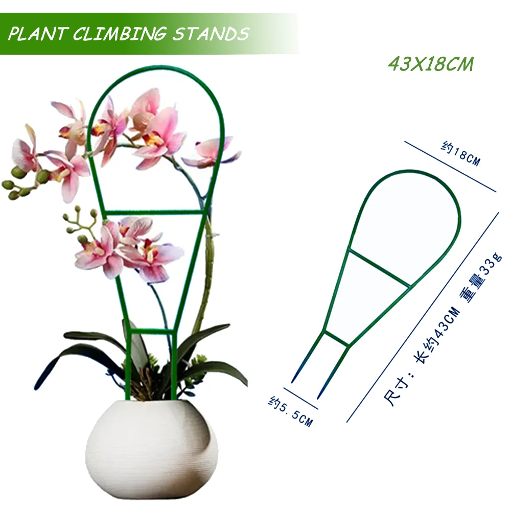 3Pcs Gardens Plants Stem Climbing Support Stake Flower Pots Vine Stand Holder Plant Trellis Support Bracket Garden Decoration