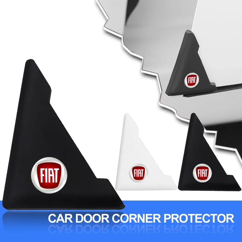 2 uds cubierta de silicona para esquina de puerta de coche Protector de parachoques contra arañazos para Fiat JUNTO abarth 500 stilo ducato palio bravo doblo Egea