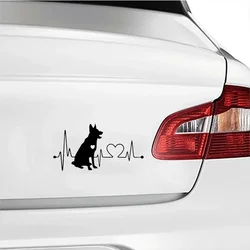 18x9.5cm German Shepherd Sheepdog Car Sticker Auto Body Bumper Windows Motorcycle Laptop Walls Vinyl Film Decal Car Accessories