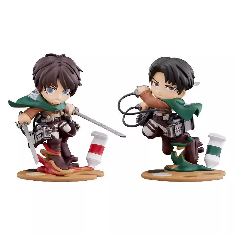 

In Stock Original Genuine Bushiroad Creative PalVerse Pale Levi Ackerman Eren Yeager Q Version Anime Portrait Doll Gift 11cm