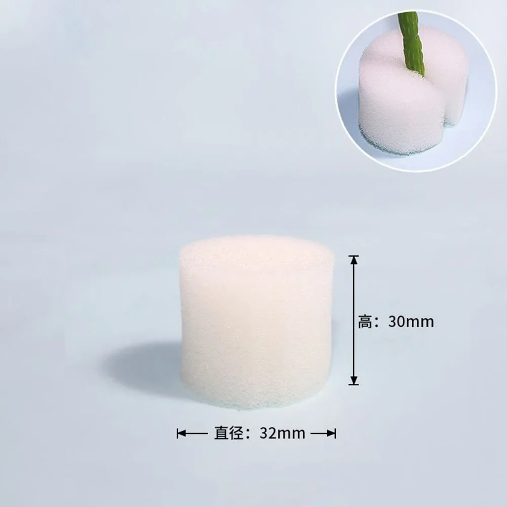 100PCS Soilless Hydroponic Sponge Garden Vegetable Soilless Planting Sponge Nursery Pots Foam Plants Root Fixed Sponge