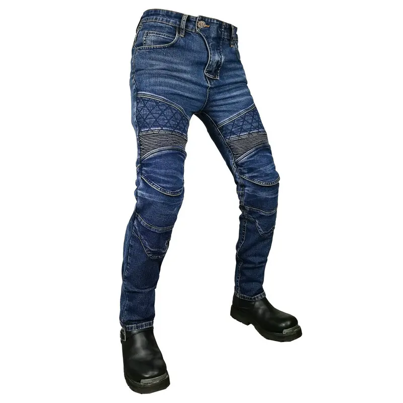 VOLERO 2022 NEW Men Women Motorcycle Pants Aramid Moto Jeans Protect Gear Riding Touring Motorbike Trousers Motocross Blue Jeans