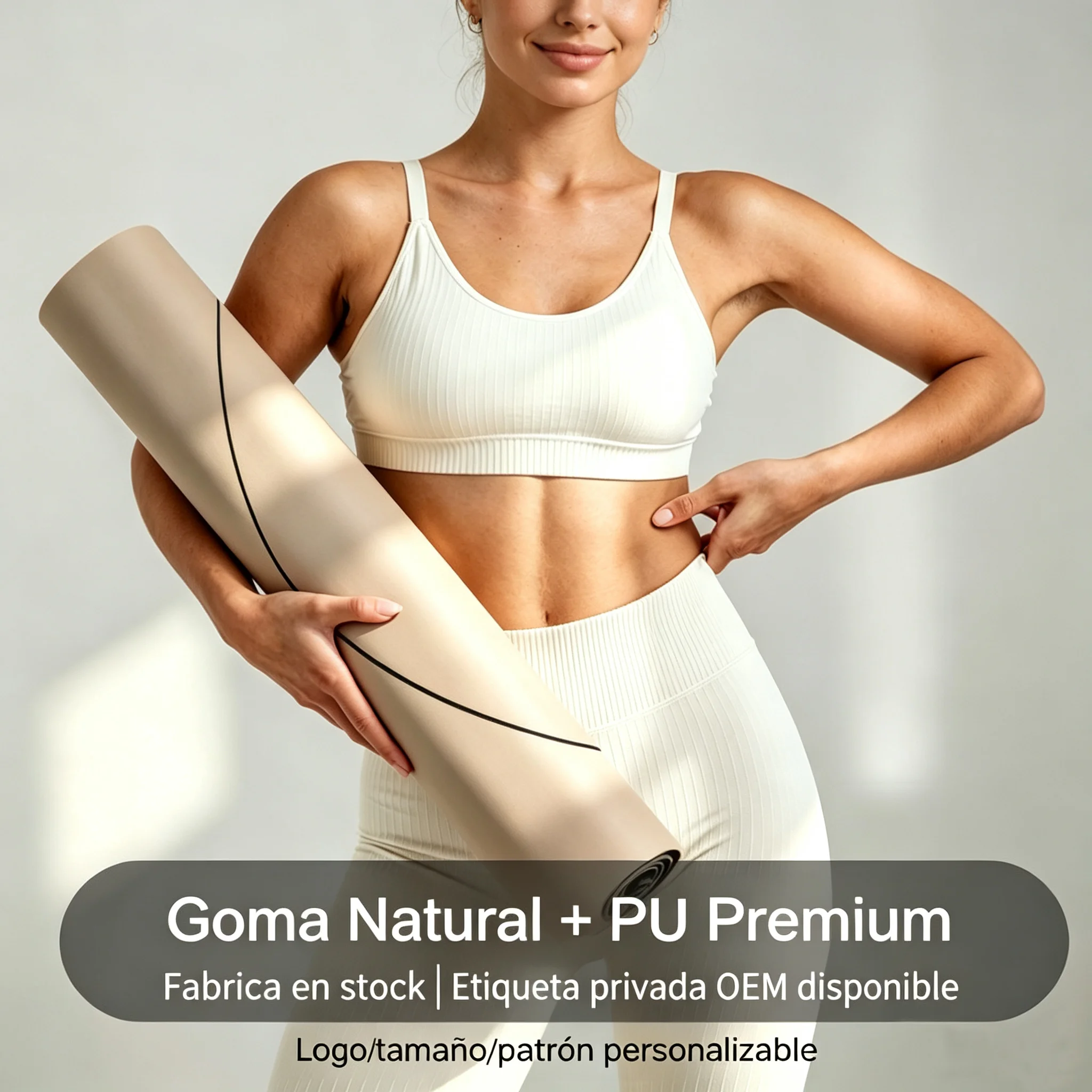 Pilates Yoga Or Gym - 5mm Oval PU Doğal Kauçuk Yoga