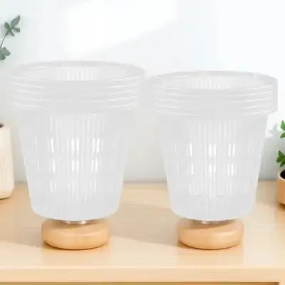 

10Pcs Control Root Plastic Orchid Pots Clear Transparent Breathable Plant Containers Nursery Pots Indoor Outdoor 14x12cm 11x10cm