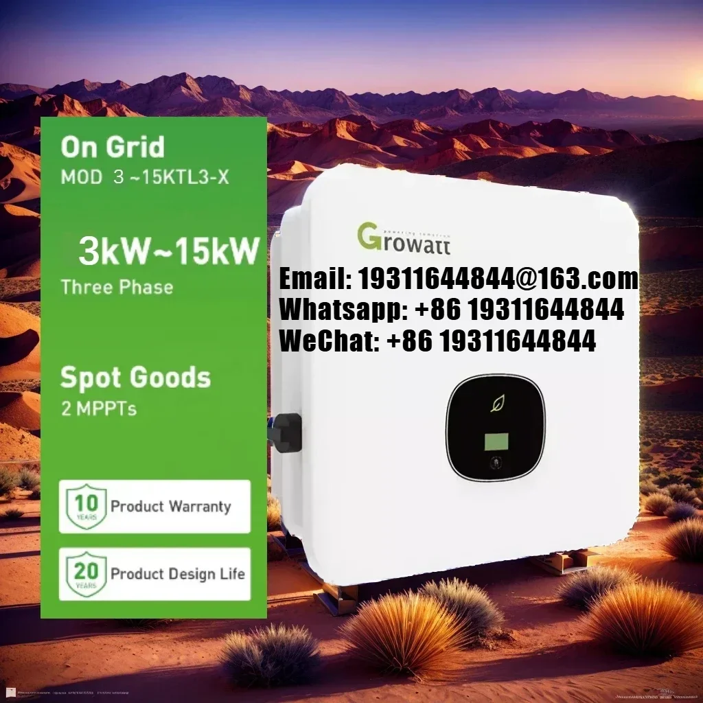 Growatt Solar Inverter Mod 10ktl3-x 11ktl3-x 12ktl3-x 13ktl3-x 15ktl3-x On-grid Residential Pv Inverter