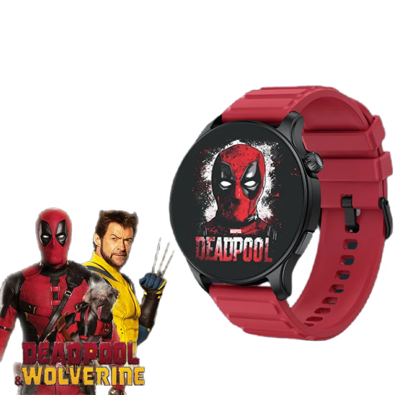 Marvel Deadpool Anime Cartoon Waterproof Smart Watch Creative Personality Cool Bluetooth Connected Multifunctional Sports Watch