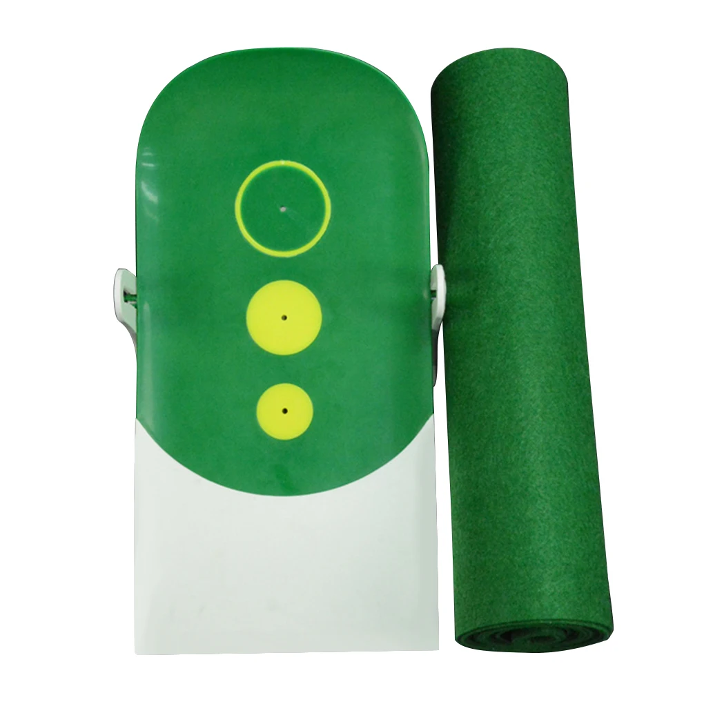 

Golf Putting Green Swing Trainer Set Practising Aid Training Tools Green