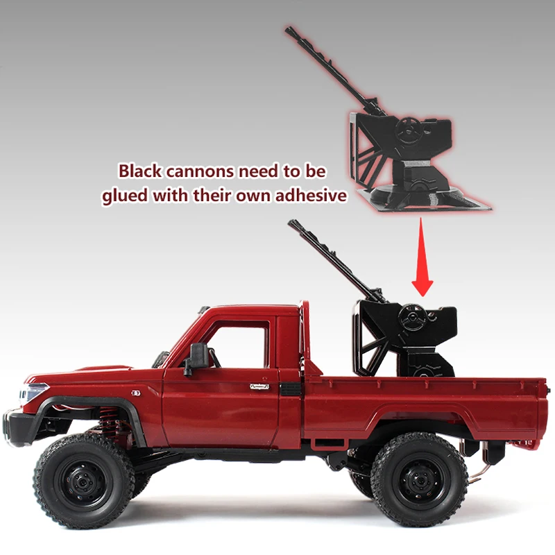 MN82 RC سيارة النسخة المسلحة LC79 شاحنة صغيرة نسخة كاملة النطاق شاحنة قصيرة 2.4G 4WD 280 موتور التحكم عن بعد RC MN نموذج سيارة 1:12