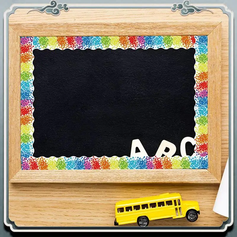 

Premium Bulletin Borders Stickers, 66.5Ft Decoration Borders For Bulletin Board/Black Board Trim,For Classroom School Decoration