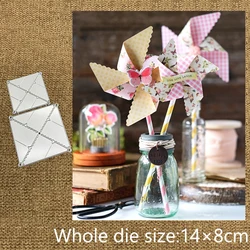 XLDesign Craft Metal stencil mold Cutting Dies Folding windmill decoration scrapbook die cuts Album Paper Card Craft Embossing