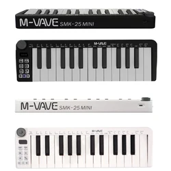 M-VAVE-Mini Teclado MIDI Recarregável 25 Teclas Teclado De Controle MIDI Mini Controlador USB Portátil