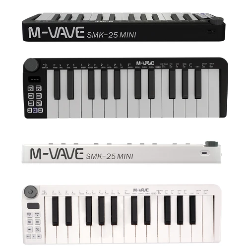 M-VAVE-Mini Teclado MIDI Recarregable 25 Teclas Teclado De Controle MIDI Mini Controlador USB Portátil