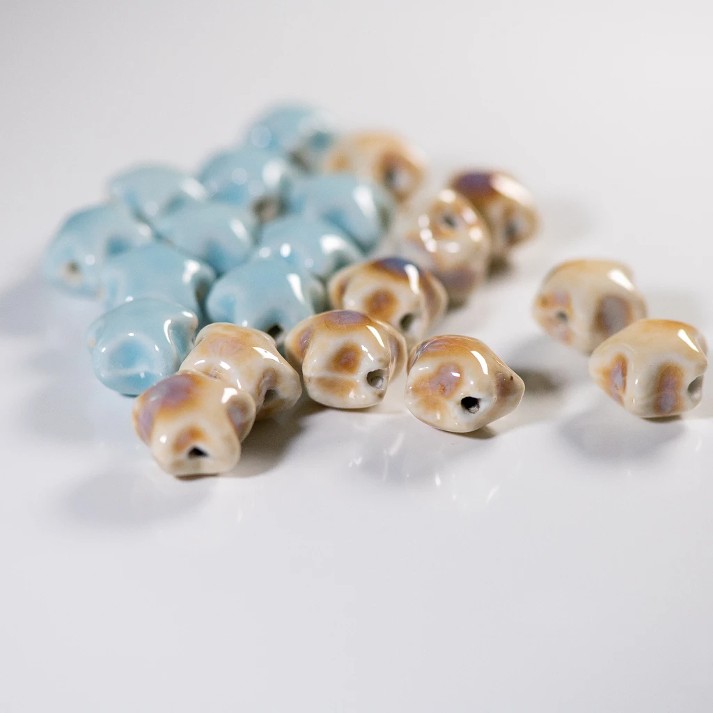 Colorful 15mm Star Ceramic Beads Handmade Accessories For Jewelry Making DIY Crafts Unique Beading Supplies