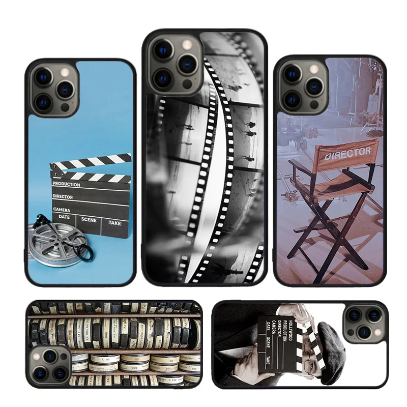 Film Movie maker Clapperboard Take Phone Case for iPhone 16 15 14 12 13 mini PLUS X XS XR 11 PRO MAX Cover Fundas