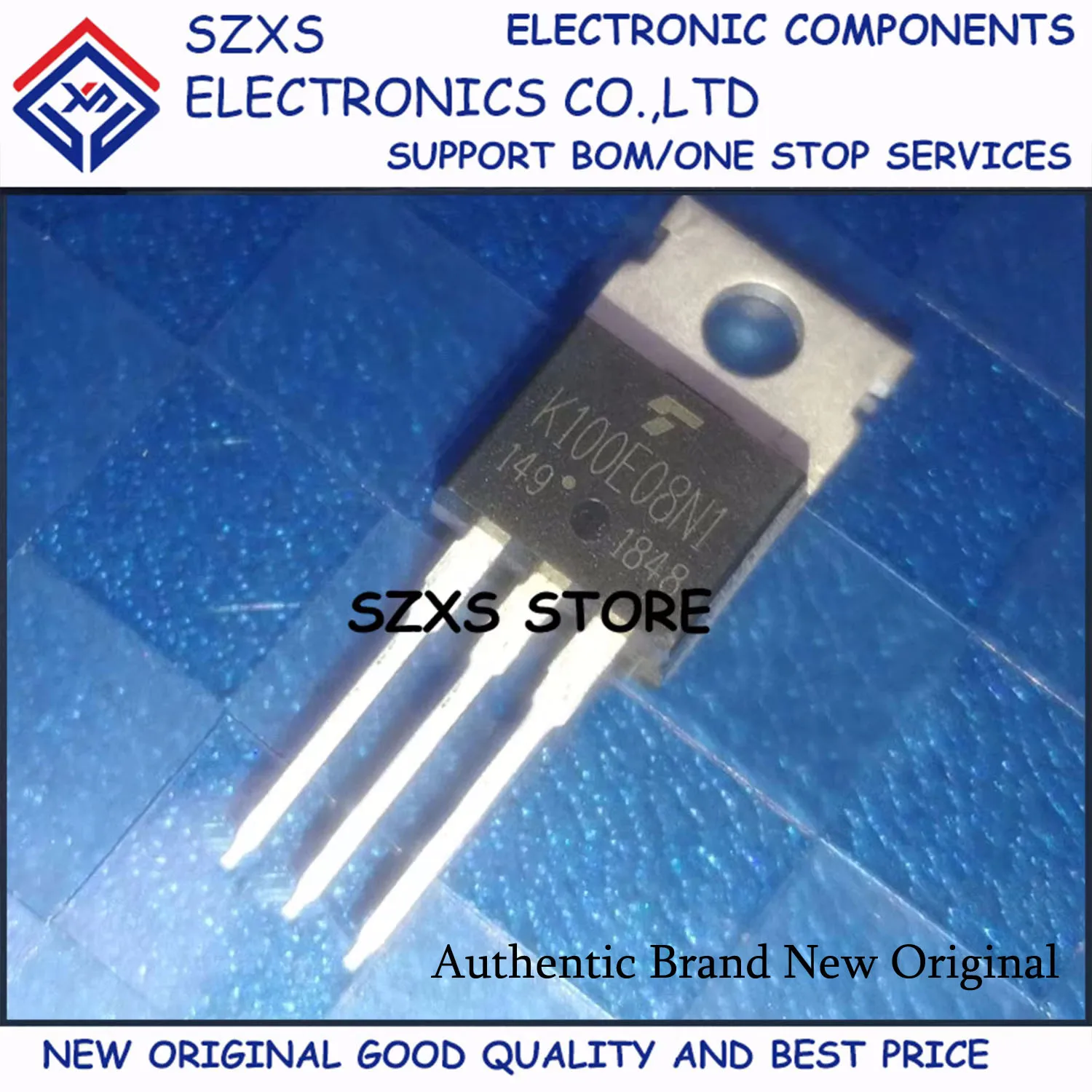 New Original 10Pcs TK100E08N1 K100E08N1 TO-220 80V 100A Field Effect Transistor Electronic Components
