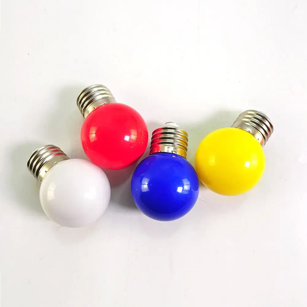 Durable Lamparas Flashlight G45 Lamp E27 B22 Colorful Light LED Bulb