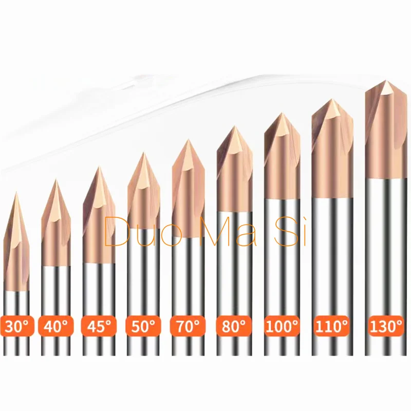 Chamfer Milling Cutter 3-12mm 30 40 45 50 60 70 80 90 100 110 120 130 140 150 Degree Carbide Corner Countersink Chamfering Mill