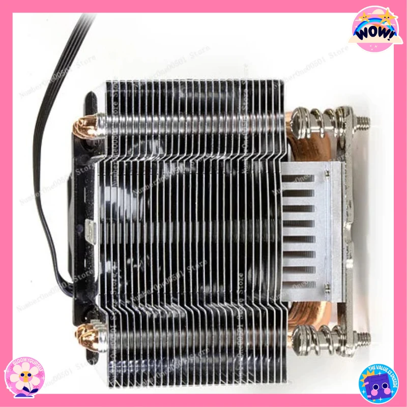 AM4 AM5 2U Server CPU Cooler 155W A24 A47 High Performance Low Profile Heatsink With Fan