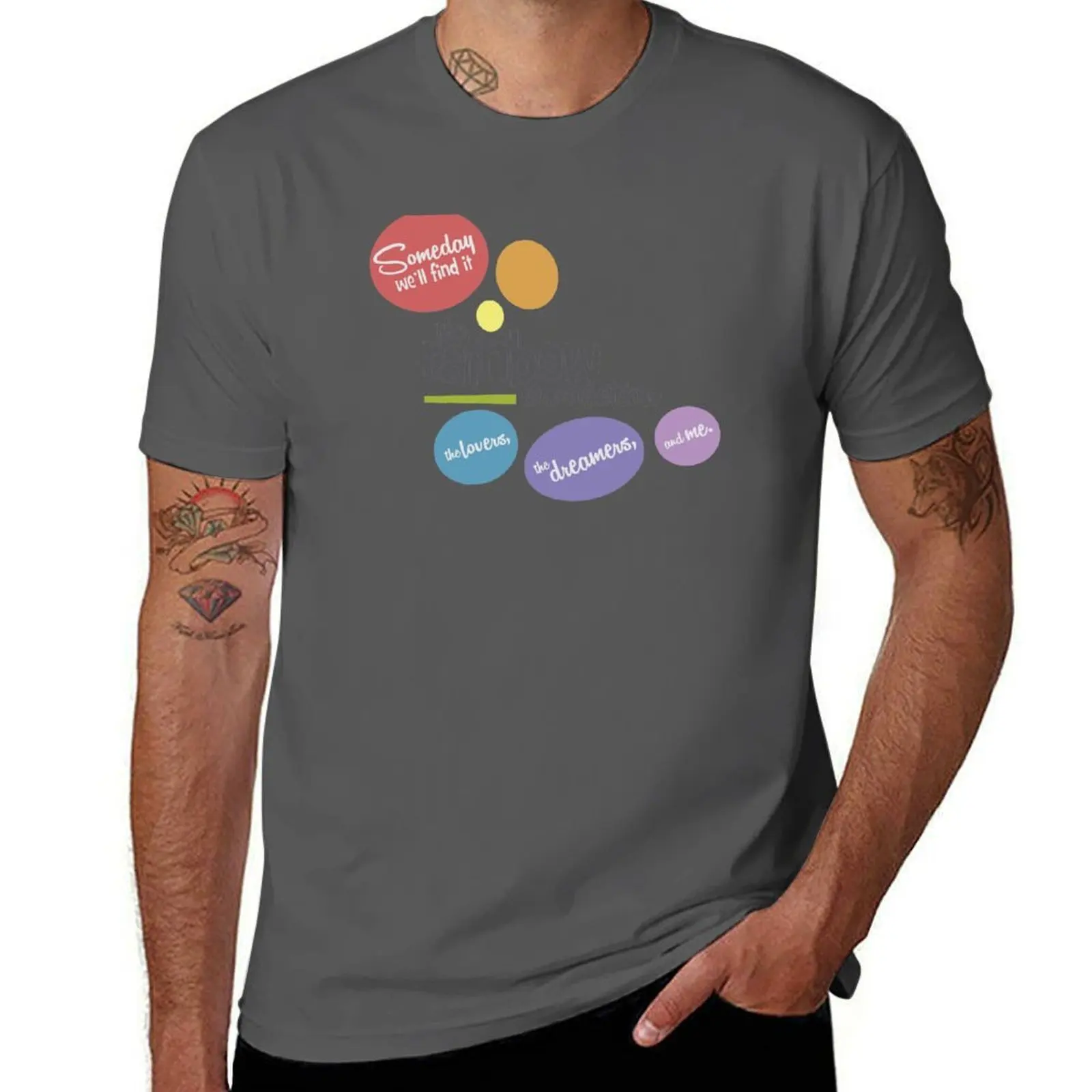

Rainbow T-Shirt t shirts for man pack cotton man t shirt graphic T-Shirt