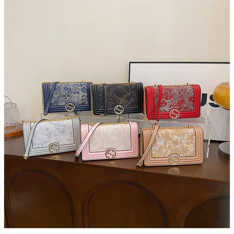 

Popular Elegant Classic Ladies Leather Crossbody Bag Shoulder Messenger Tote Handbag From Famous Designer Luxury Brand Women