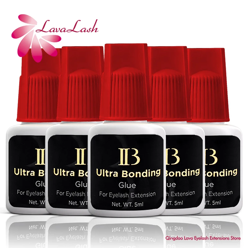 

10 Bottles IB Ibeauty Ultra Bonding Glue Red Cap 5ml for Eyelash Extensions Original Makeup Tool Novice Practice Korea Beauty