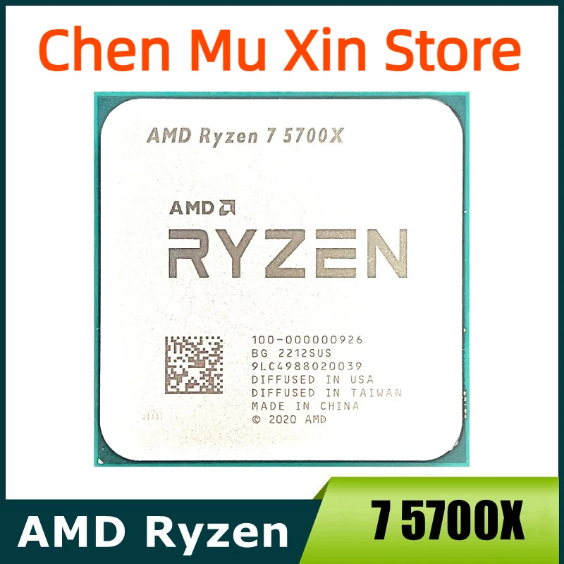 AMD Ryzen 7 5700X R7 5700X 3.4 GHz Eight-Core 16-Thread CPU Processor 7NM L3=32M 100-000000926 Socket AM4 No Fan