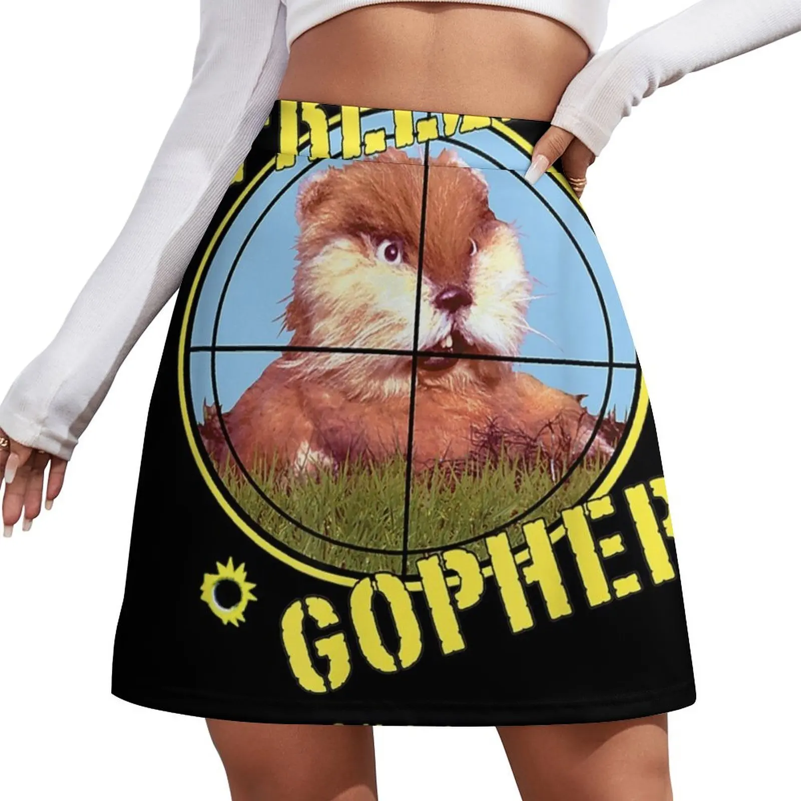 

Мини-юбка Caddyshack Freeze Gopher, юбка для девочек, сатиновая женская юбка